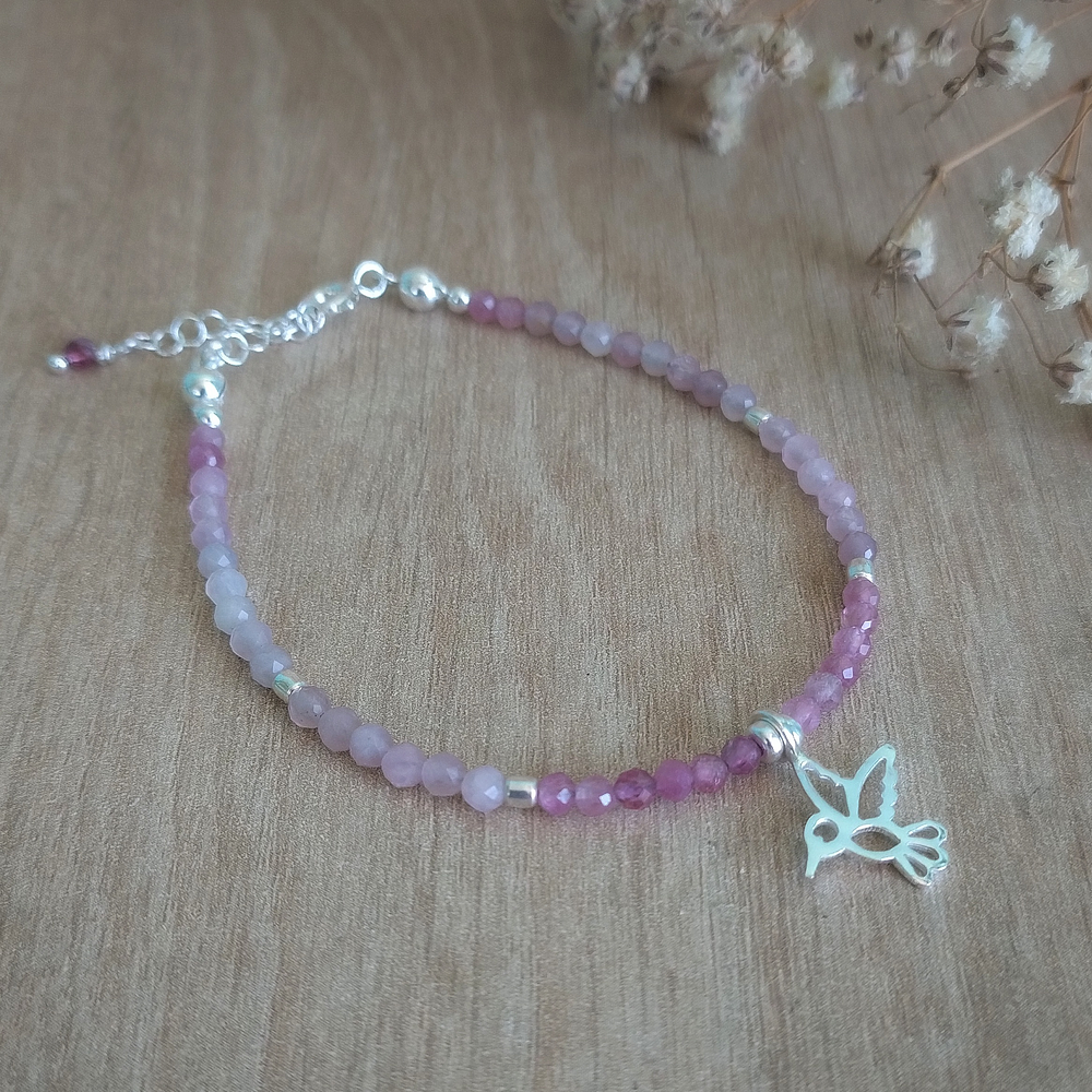 Pulseras multipiedras - Plata 925 -  Colibrí