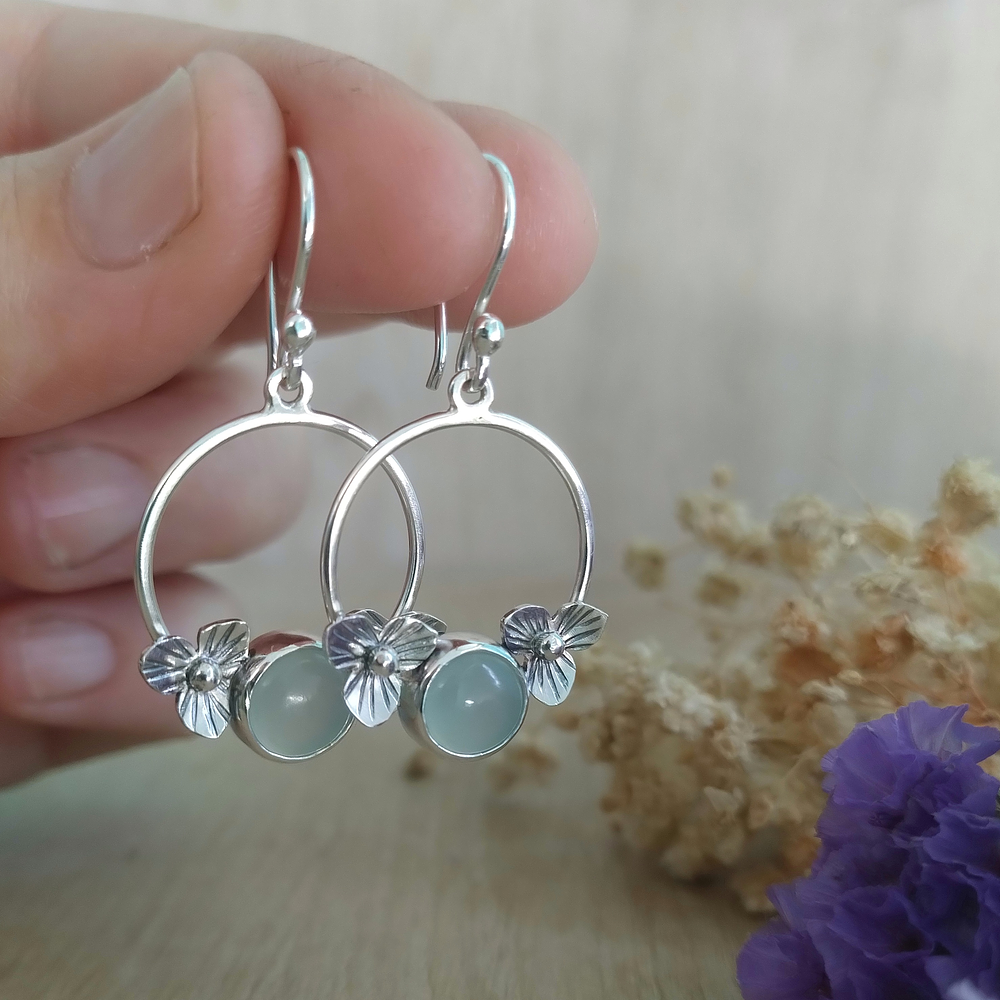 Aros Ada Piedra - Plata 950