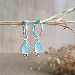 Argollas Mika piedra natural