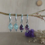 Argollas Mika piedra natural