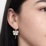 Aros flor Otoñal - Plata 950