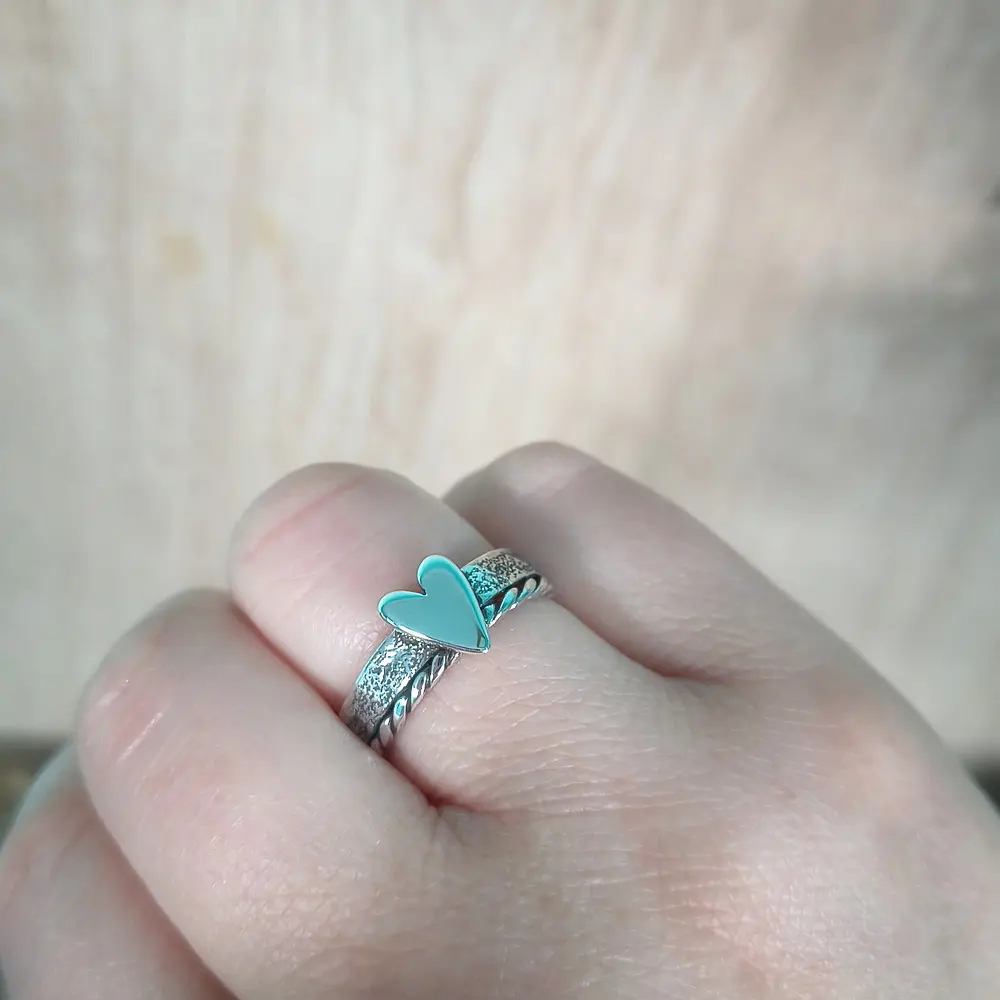 Anillo corazón Rustic - A pedido!