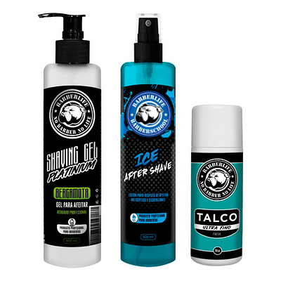 Locion After Shave, Gel Afeitado Y Talco Marca Barberlife 