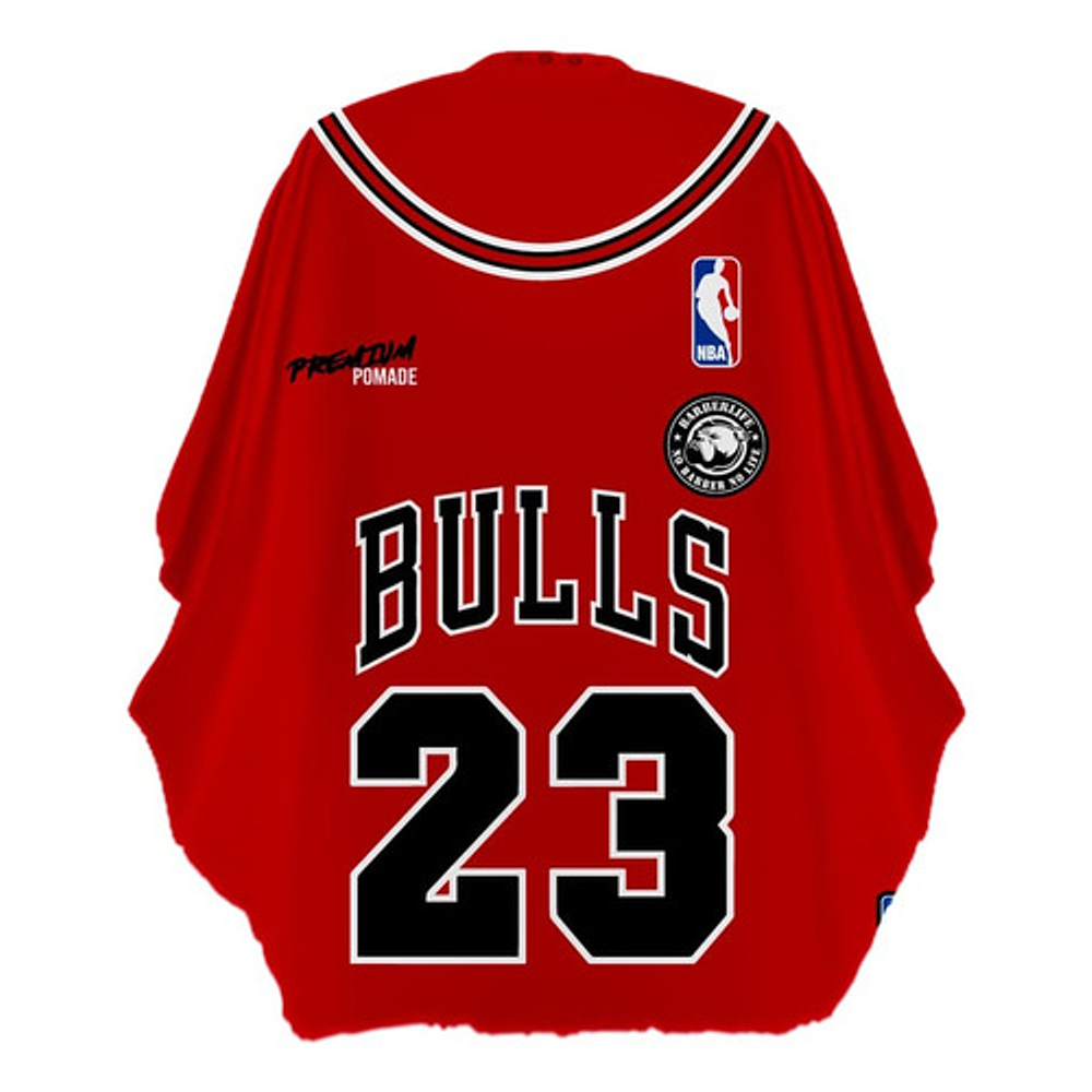 Cubridor Capa Barbero Ladybaber Chicago Bulls Red