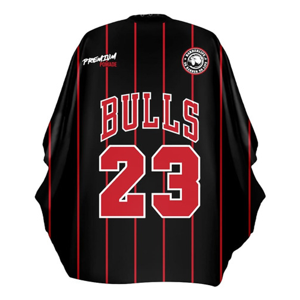 Capa Cubridor Barbero Ladybarber Chicago Bulls Black