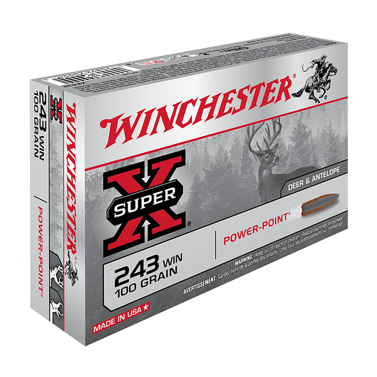 Winchester .243 Win. Power Point 100gr - Image 1