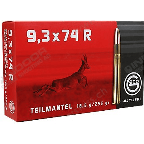 Geco 9.3x74 R 255gr Teilmantel Softpoint