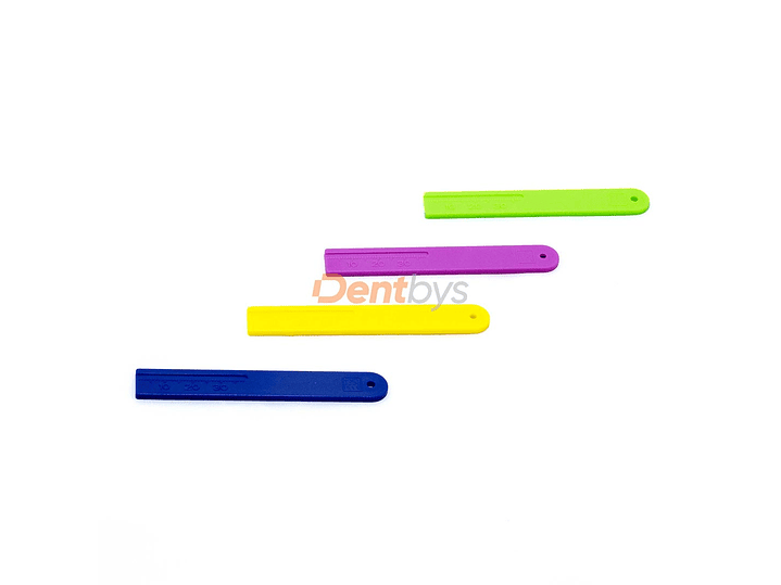 REGLA ENDODONCIA PLÁSTICA RECTA 1