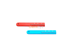 REGLA METÁLICA AZUL Y ROJA