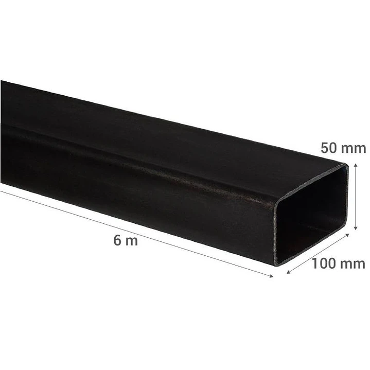 PERFIL RECTANGULAR 100X50X2MM X 6MT 1