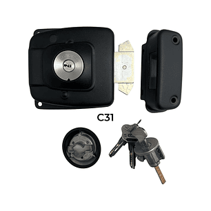 Cerradura de CORREDERA/ REJAS/ PORTON/ ajustable  30 a 50mm /  Scanavini 2090