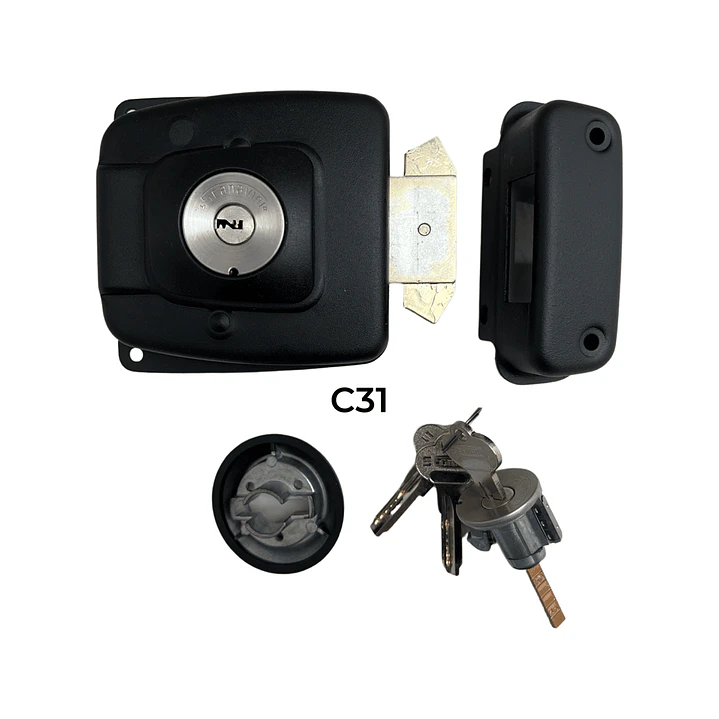 Cerradura de CORREDERA/ REJAS/ PORTON/ ajustable  30 a 50mm /  Scanavini 2090 1
