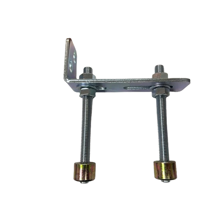 Guía Polín Doble 25 mm con Base Ajustable y Rueda de Bronce 1