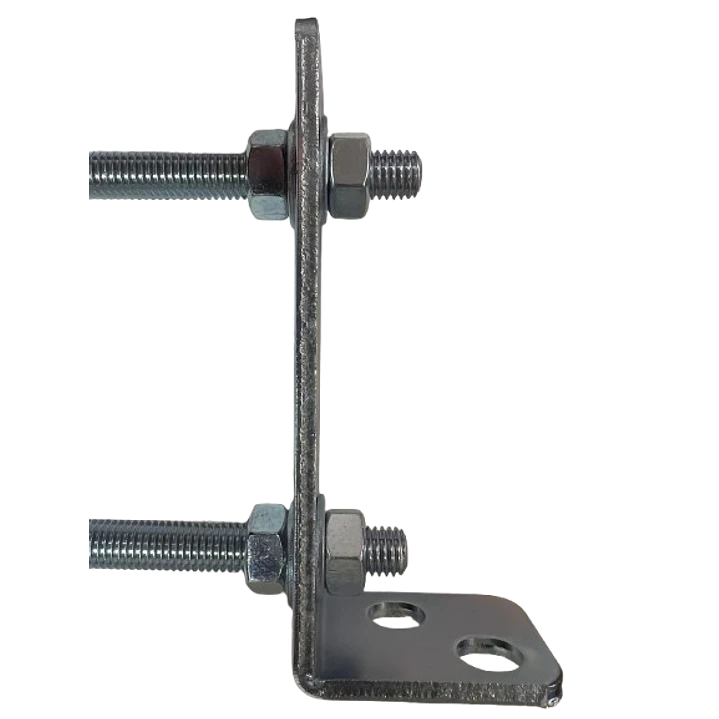 Guía Polín Doble 25 mm con Base Ajustable y Rueda de Bronce 2