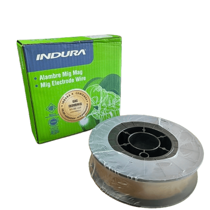 Alambre MIG ER70S-6 Indura 0.8 mm Rollo 5 kg 1