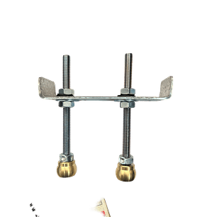 Guía Doble 25 mm L Bronce 