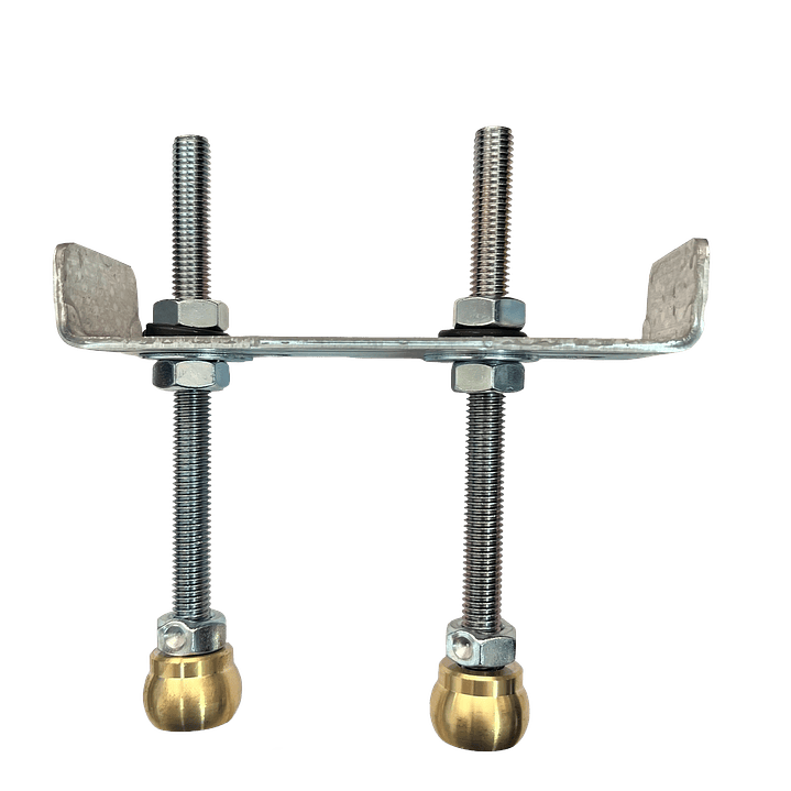 Guía Doble 25 mm L Bronce  1