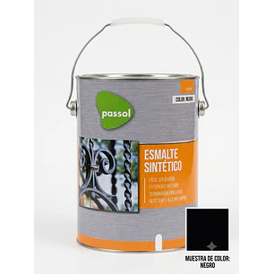 ESMALTE SINTÉTICO S/N NEGRO 1 GALÓN PASSOL