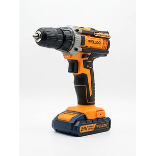 Taladro Atornillador Inalámbrico 21V 1500mAh WELLOO con 2 Baterías