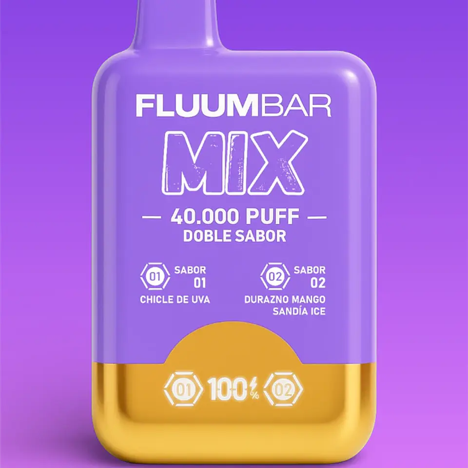 Vaporizador Fluumbar Mix 40.000 Puffs ( Doble Sabor ) 6