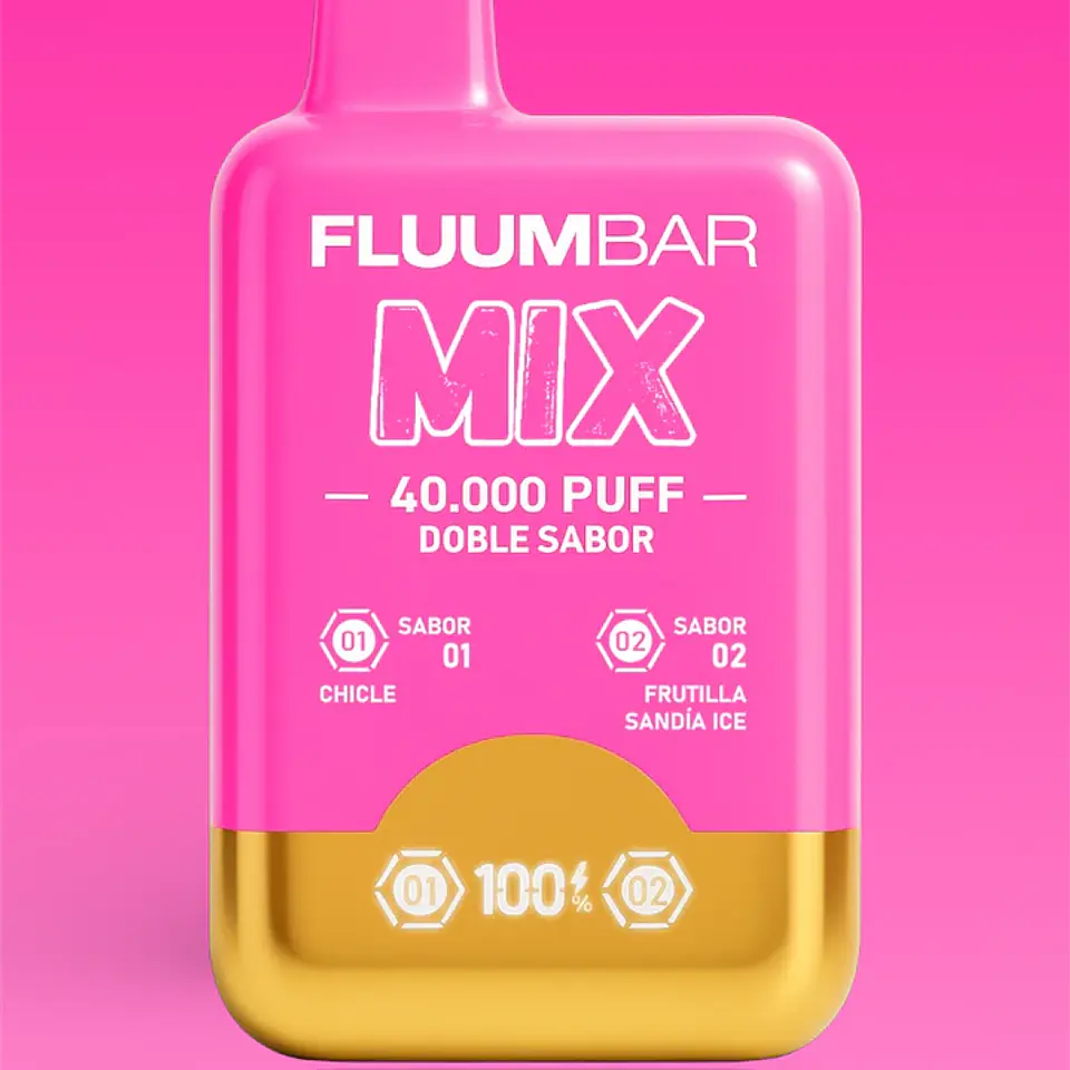 Vaporizador Fluumbar Mix 40.000 Puffs ( Doble Sabor ) 7