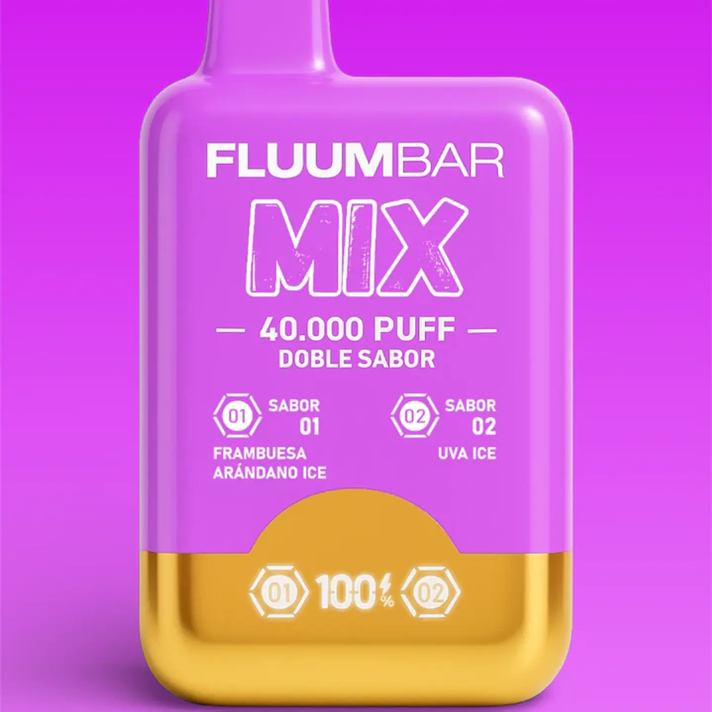 Vaporizador Fluumbar Mix 40.000 Puffs ( Doble Sabor ) 11