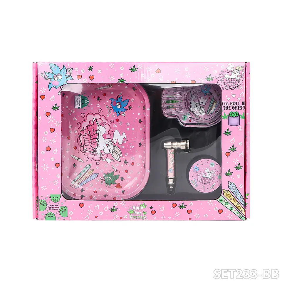 Smoking Set Baked Bunny - Kit Fumeta Pink 4 Piezas 2