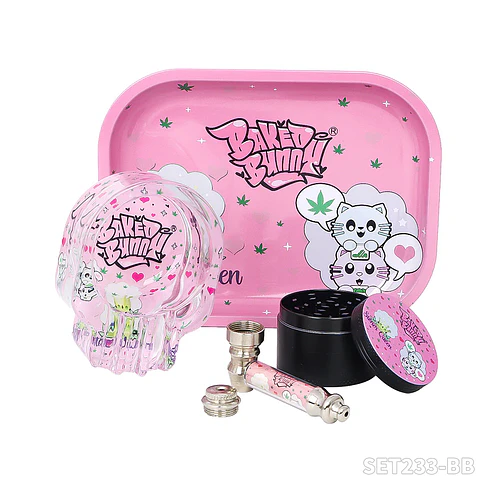 Smoking Set Baked Bunny - Kit Fumeta Pink 4 Piezas