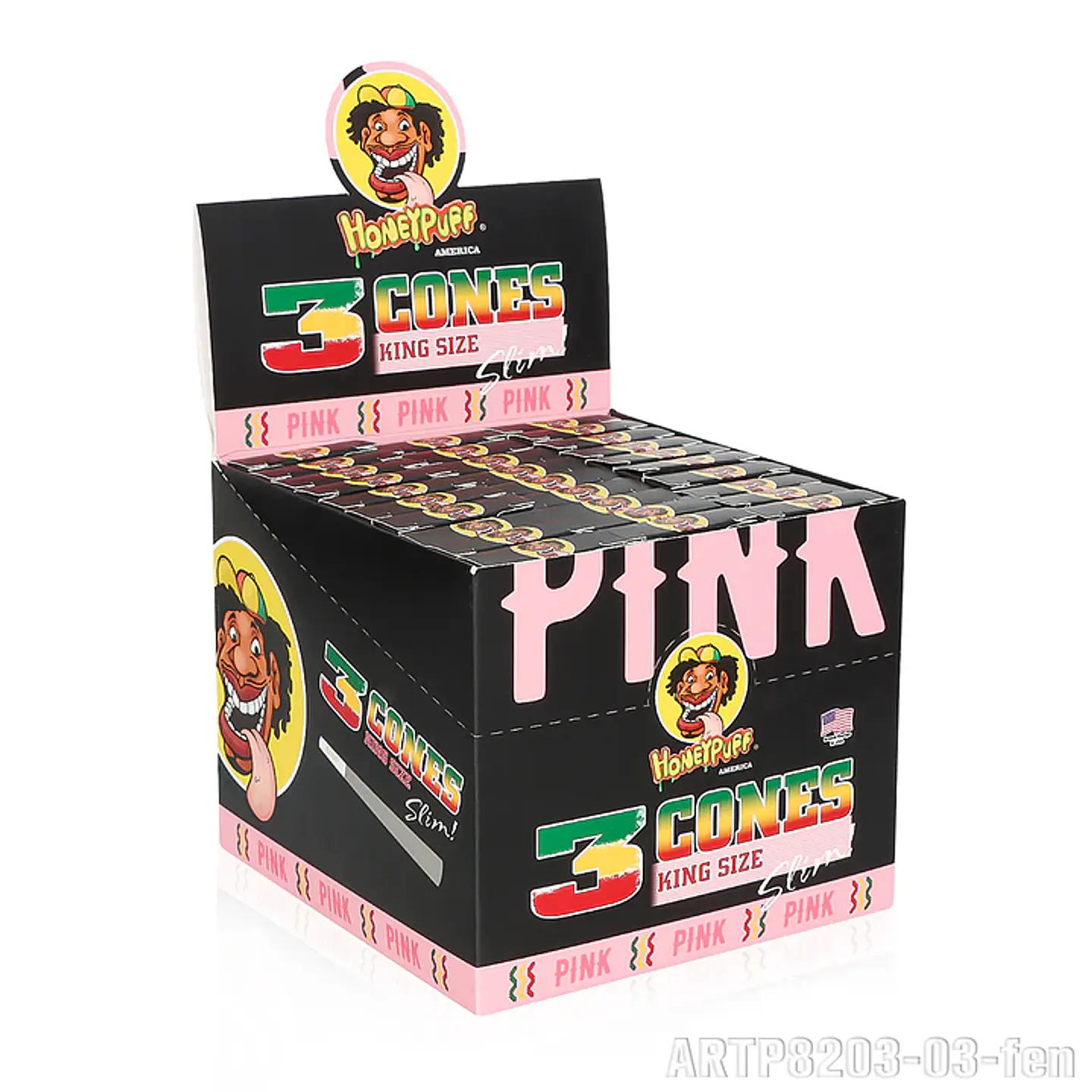 Conos Pre-rolados Honeypuff Pink - King Size Slim (Pack x3) 4