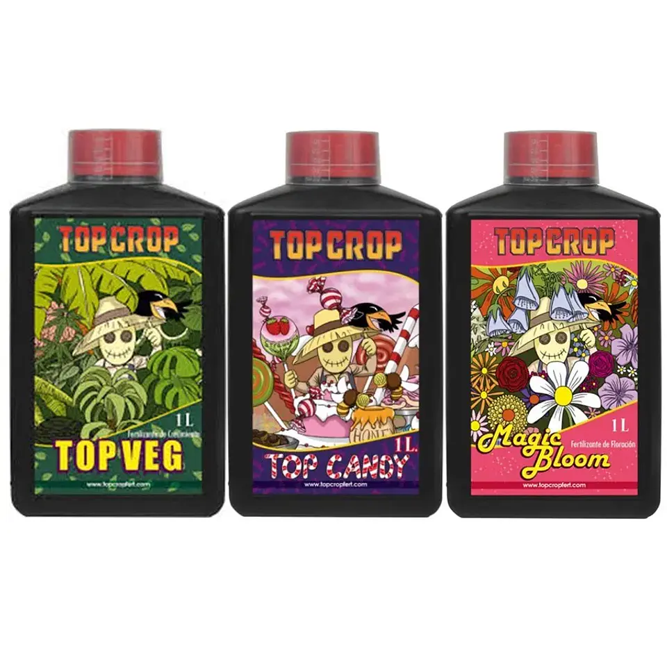 Try Pack Top Crop 1L – Nutrición completa para todo el ciclo 🌱 1
