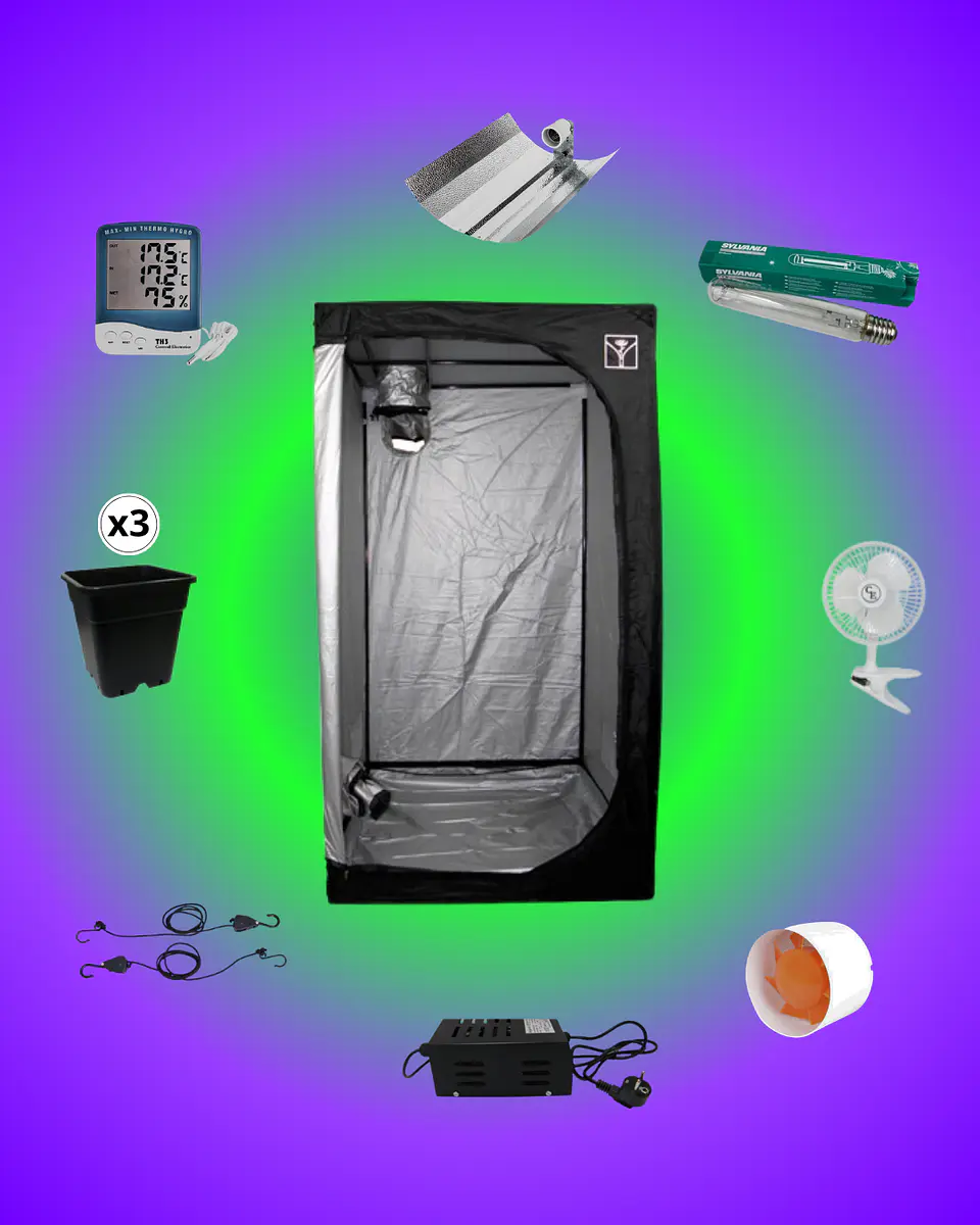 Kit Indoor Inicial 80x80 400W 🌱💡 1