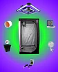 Kit Indoor LED 80x80 200W  🌱⚡ - Miniatura 1