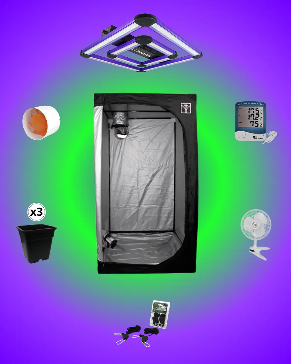 Kit Indoor LED 80x80 200W  🌱⚡ 1