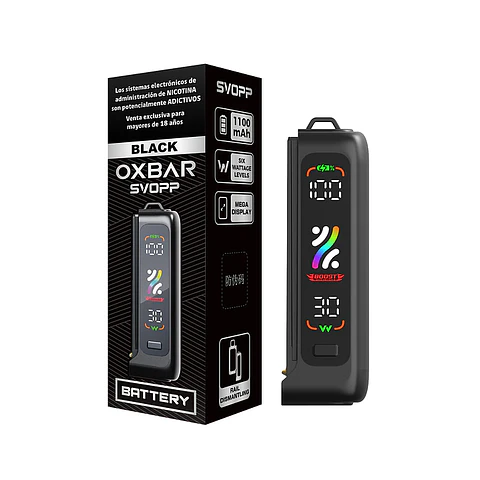 Batería Vaporizador Oxbar Svopp Recargable USB-C 🔋💨