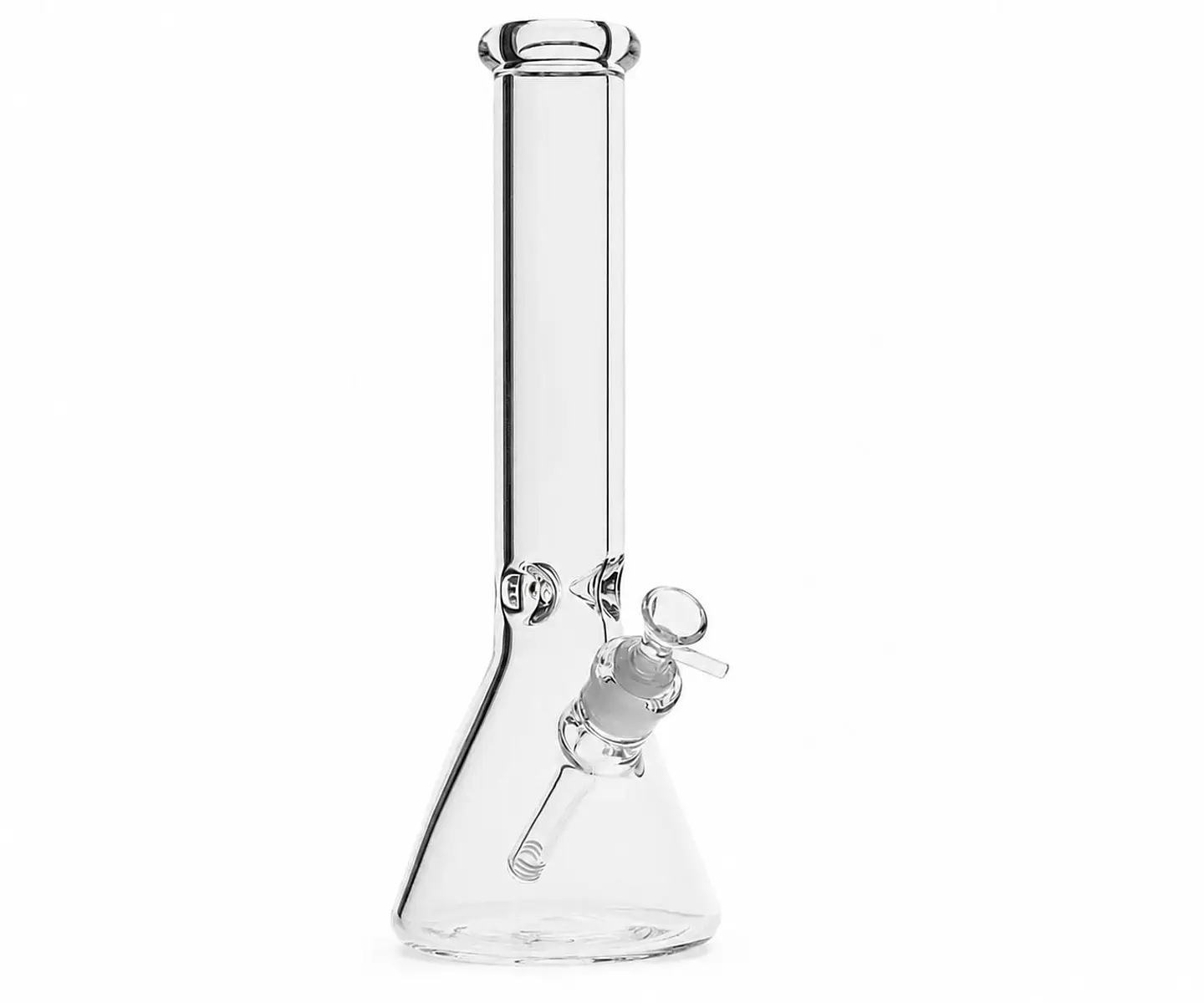 Bong de Pyrex Beaker Transparente 30 cm con Atrapa Hielo ❄️💨 1