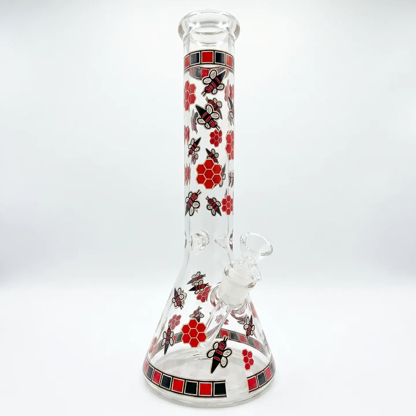 Bong Pyrex Beaker Rojo Glow 30cm 💨 1