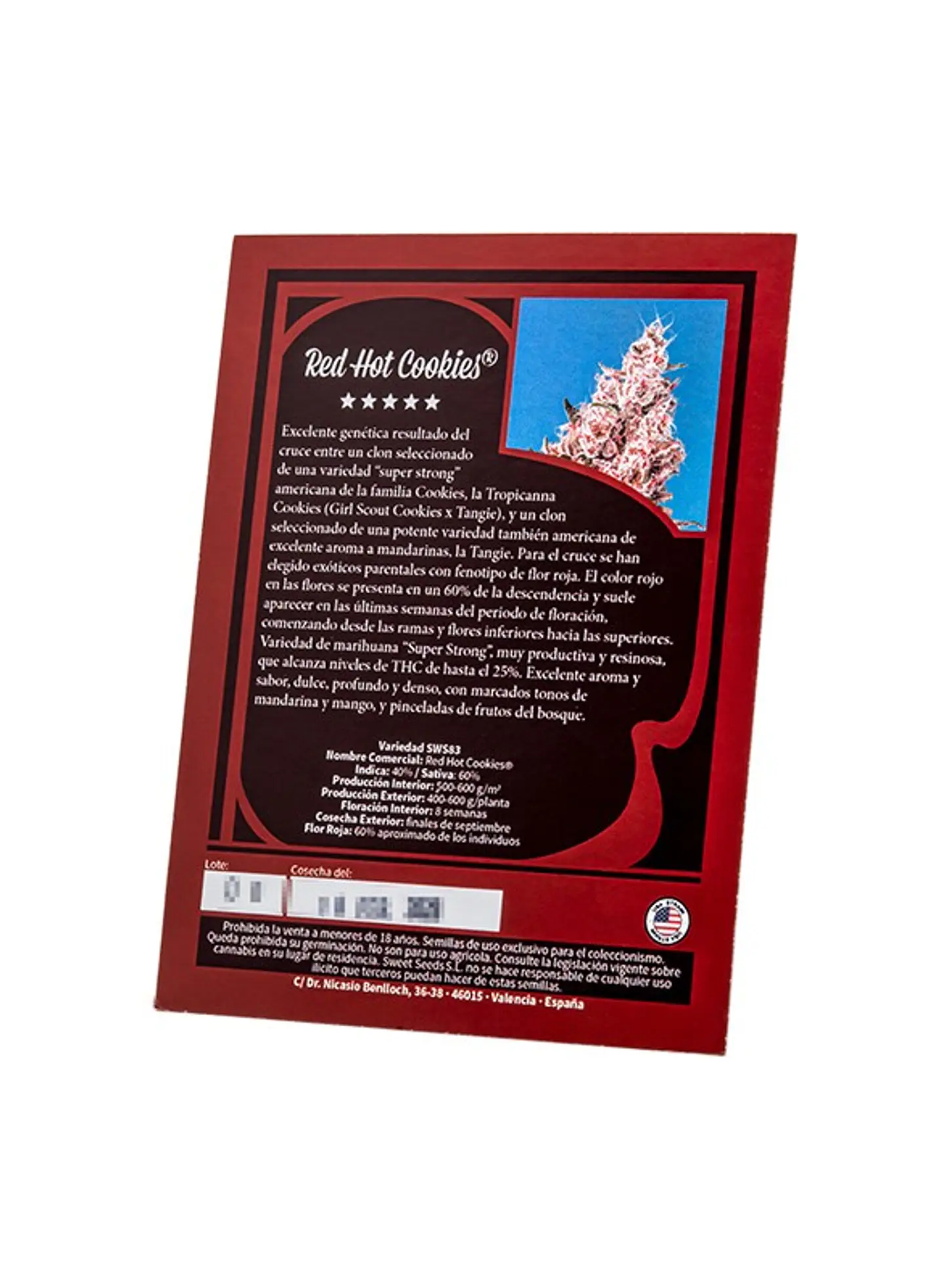 Red Hot Cookies Feminizada – Sweet Seeds 2