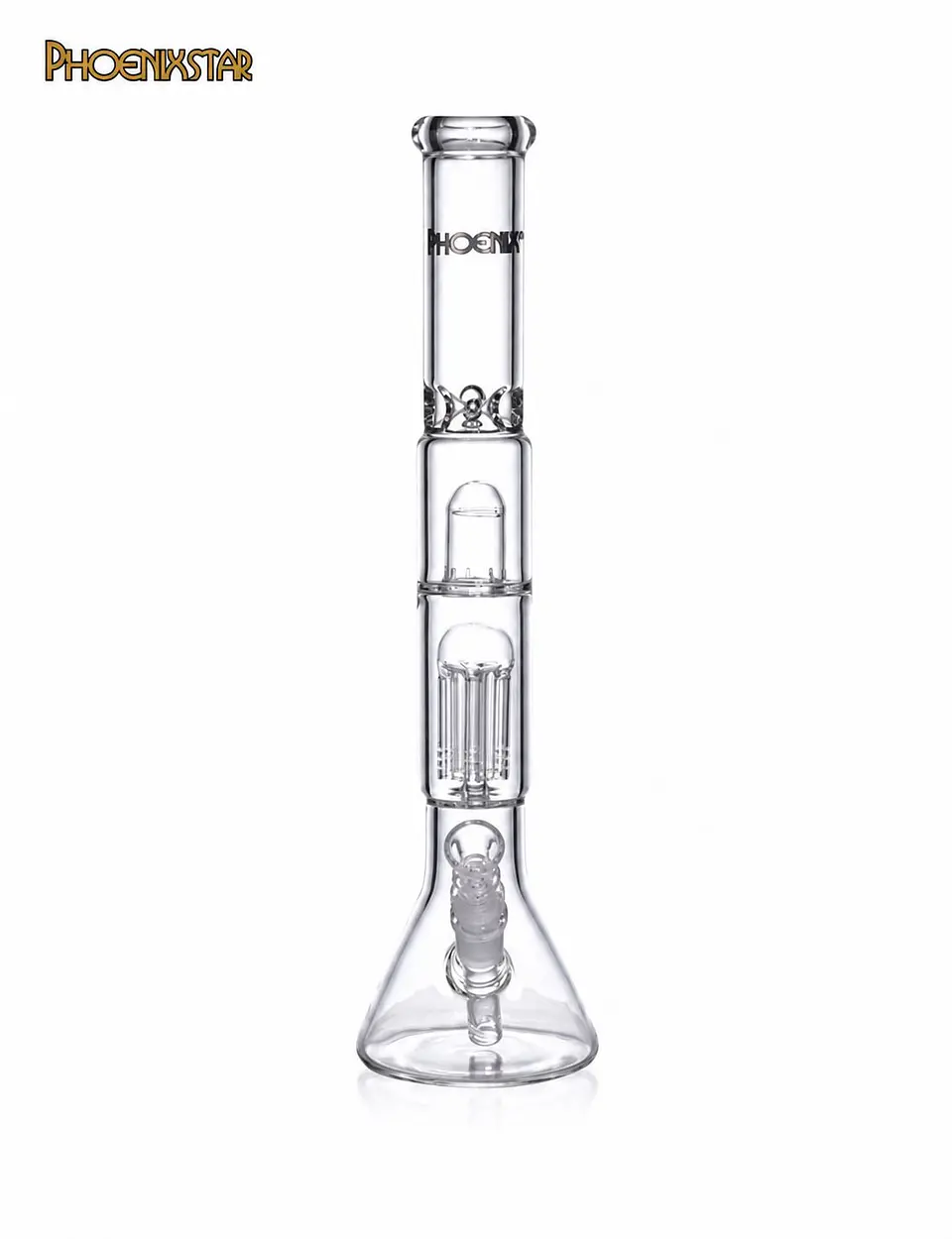 Bong Phoenix Star Pyrex Doble Perc 38 cm 💨✨ 1