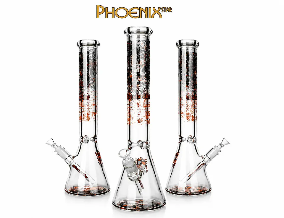 Bong Phoenix Star Beaker Pyrex 46 cm 7mm 1