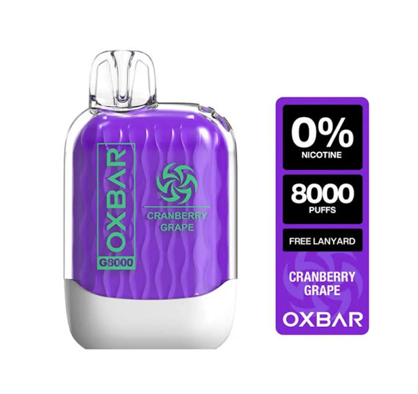 OXBAR Zero 8000 Puffs – Sin Nicotina 1