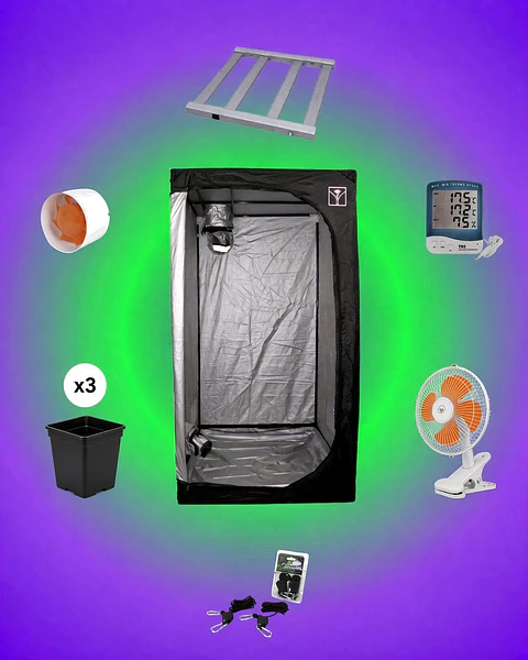 Kit Cultivo Indoor Completo 80x80 | LED QB 320W 