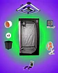 Kit Indoor LED 80x80 LUMATEK LED ATTIS 200W  🌱⚡ - Miniatura 1