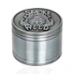 Moledor diseño Smoke Weed 50 mm 4 pisos plateado - Miniatura 1