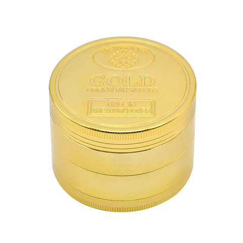 Moledor diseño Gold 50 mm 4 pisos dorado