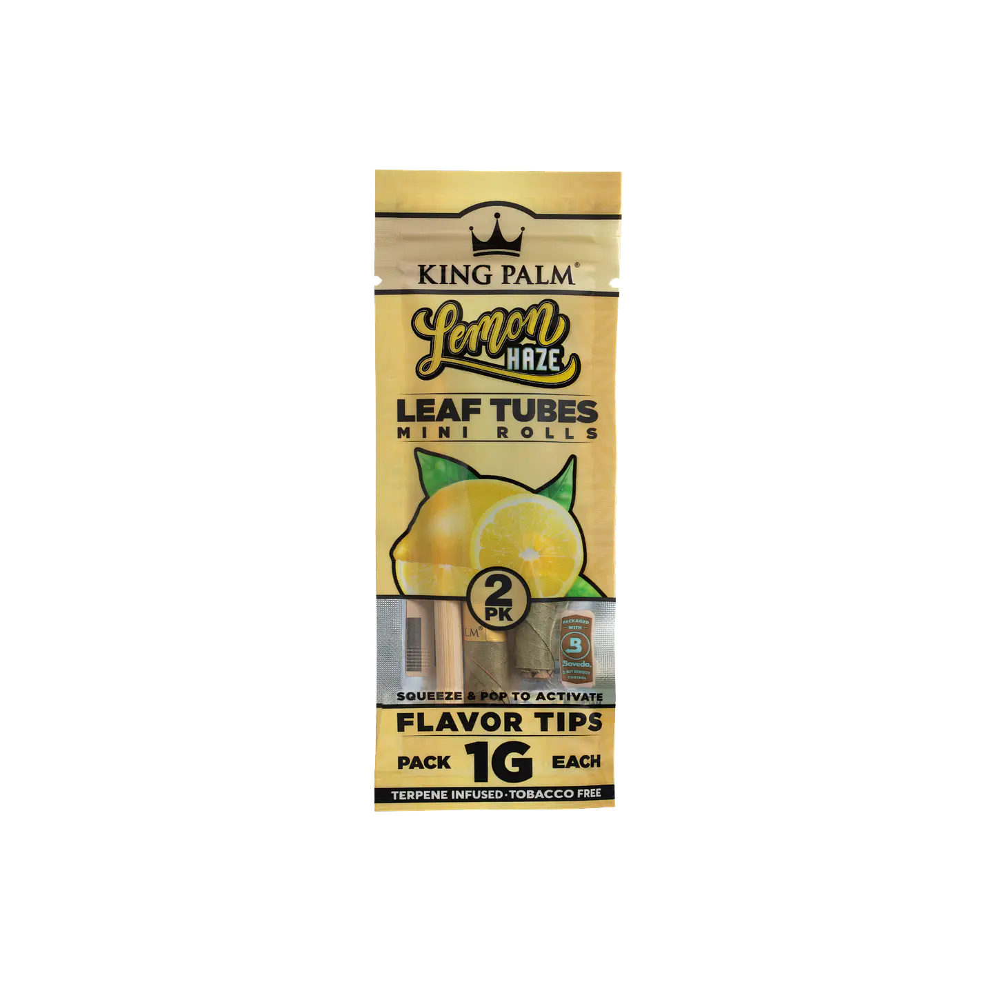 King Palm Lemon Haze Real Leaf Rolls – 2 Minis (1g c/u) 1