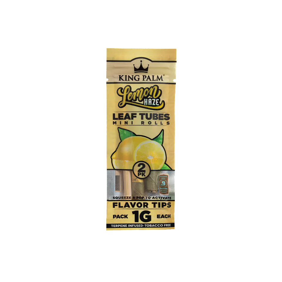 King Palm Lemon Haze Real Leaf Rolls – 2 Minis (1g c/u) 1