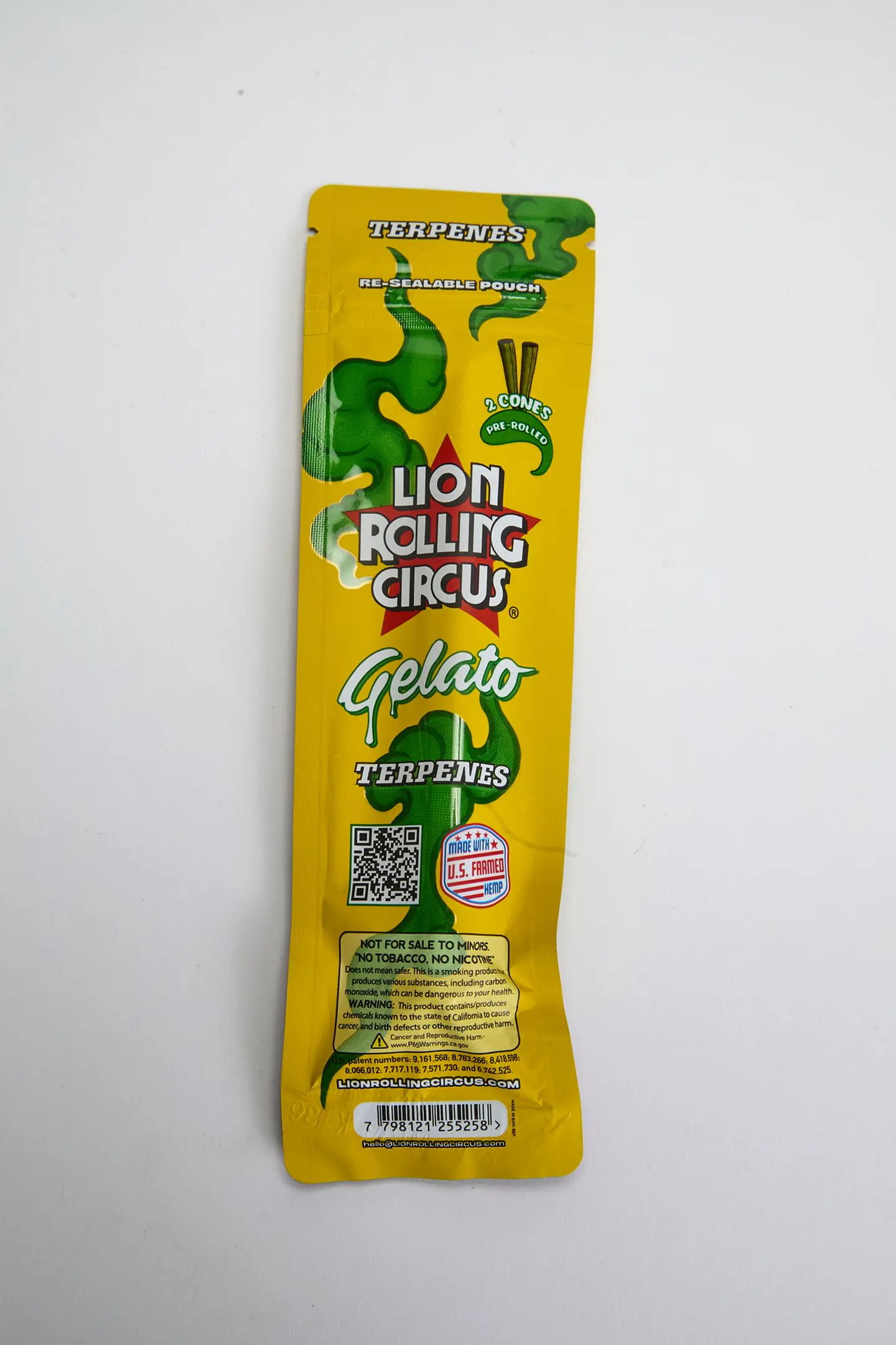 Conos de Hemp con Terpenos Gelato - Lion Rolling Circus (LRC) x2 2
