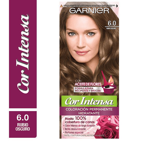Tintura Cabello - GARNIER 6.0 RUBIO OSCURO (45 g)