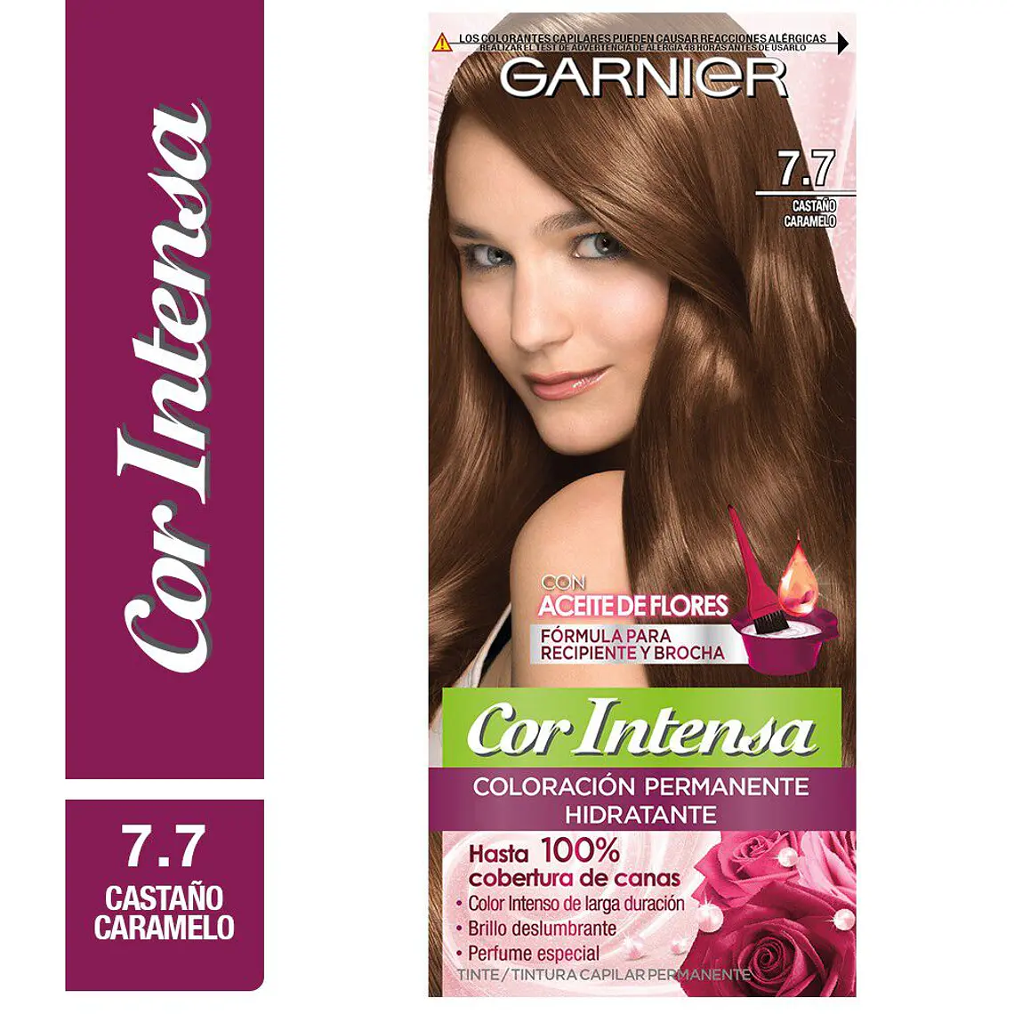 Tintura Cabello - GARNIER 7.7 CASTAÑO CARAMELO (45 g)  1