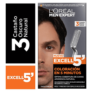 Tintura de Cabello Men Expert - LOREAL 3 CASTAÑO OSCURO NATURAL